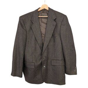 Hardy Aimes Mens Wool Houndstooth Blazer Size 42R